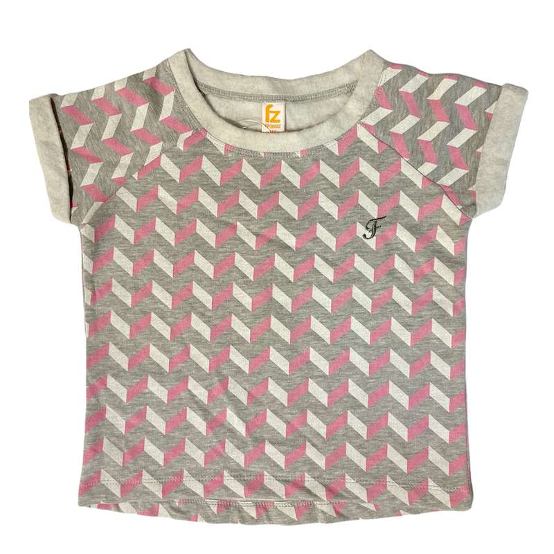 تی شرت آستین کوتاه دخترانه مدل 546 داخل کرکی