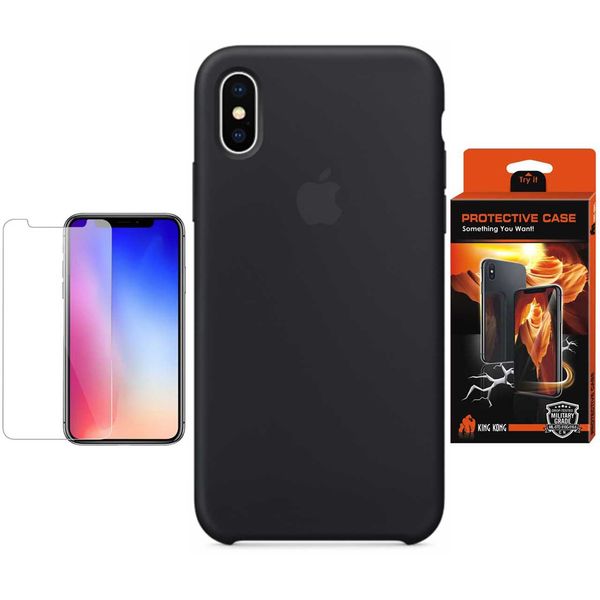 کاور سیلیکونی پروتکتیو کیس مدل Hyper Protector مناسب برای گوشی موبایل اپل iPhone X/10 به همراه محافظ صفحه نمایش کاور سیلیکونی پروتکتیو کیس مدل Hyper Protector مناسب برای گوشی موبایل اپل iPhone X/10 به همراه محافظ صفحه نمایش