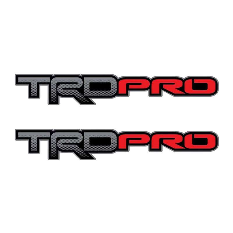 برچسب بدنه خودرو رایسان طرح TRD PRO کد St001 مجموعه 2 عددی