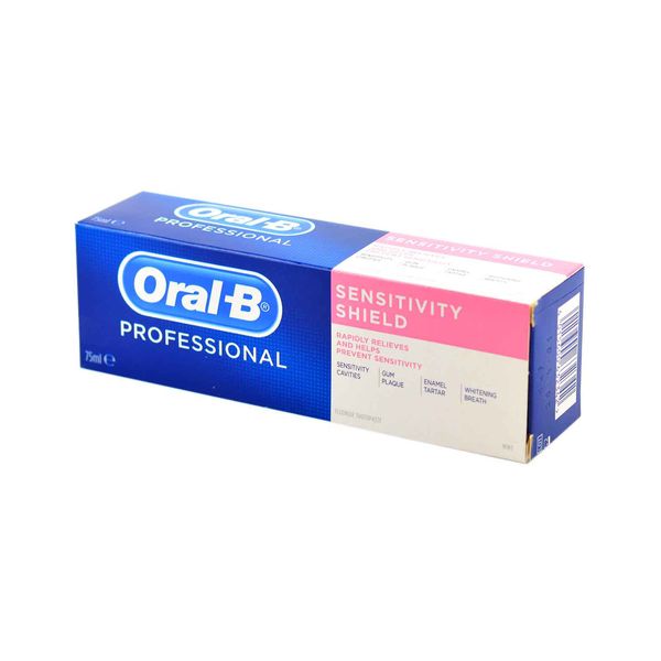 خمیر دندان اورال-بی سری Professional مدل Sensitivity Shield حجم 75 میلی لیتر خمیر دندان اورال-بی سری Professional مدل Sensitivity Shield حجم 75 میلی لیتر