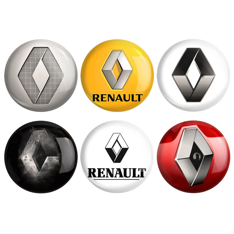 مگنت خندالو طرح رنو Renault کد 1453A مجموعه 6 عددی