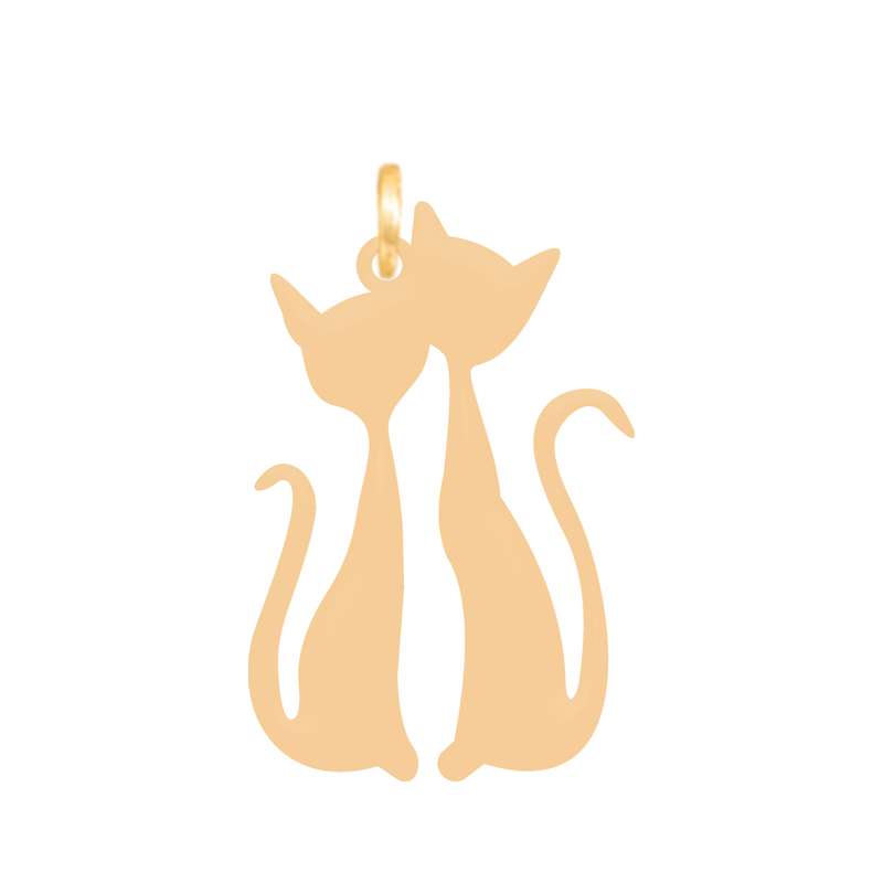 آویز گردنبند طلا 18 عیار زنانه باراد زر مدل گربه BZ213