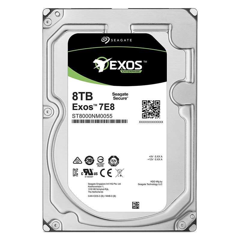 هارددیسک اینترنال سیگیت مدل Exos ST8000NM0055 ظرفیت 8 ترابایت هارددیسک اینترنال سیگیت مدل Exos ST8000NM0055 ظرفیت 8 ترابایت