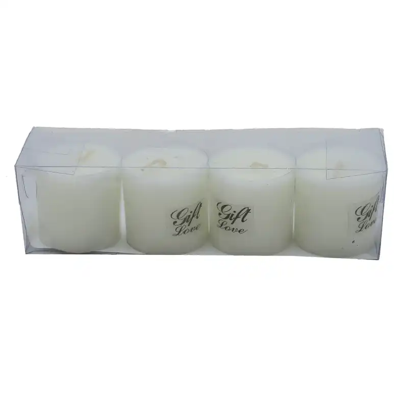 شمع استوانه ای مدل Gift 1 مجموعه 4 عددی