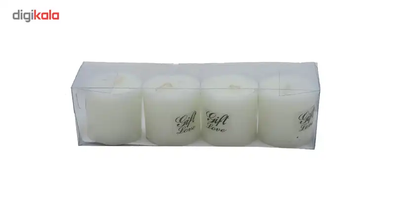 شمع استوانه ای مدل Gift 1 مجموعه 4 عددی