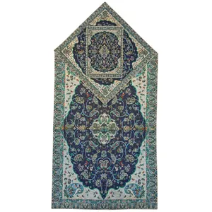 سجاده و جانماز ترمه ابریشمی طرح بهشت کد 04