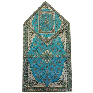 سجاده و جانماز ترمه ابریشمی طرح بهشت کد 01
