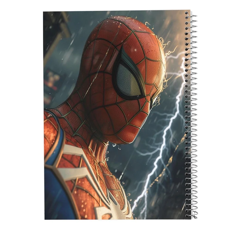 دفتر ژورنال نویسی 50 برگ مدوپد مدل نقطه ای طرح مردعنکبوتی کد DF15078