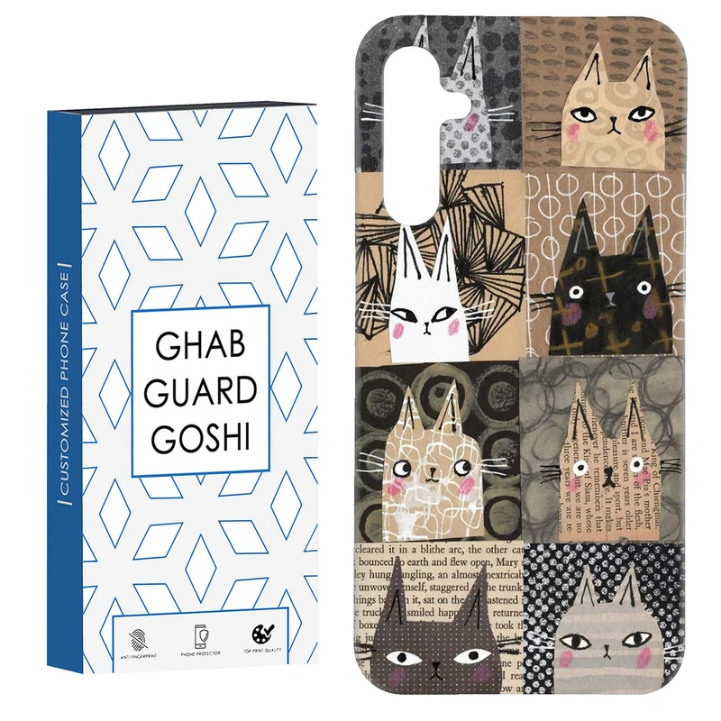 کاور قاب گارد گوشی طرح گربه کد Dimo-308 مناسب برای گوشی موبایل سامسونگ Galaxy A14