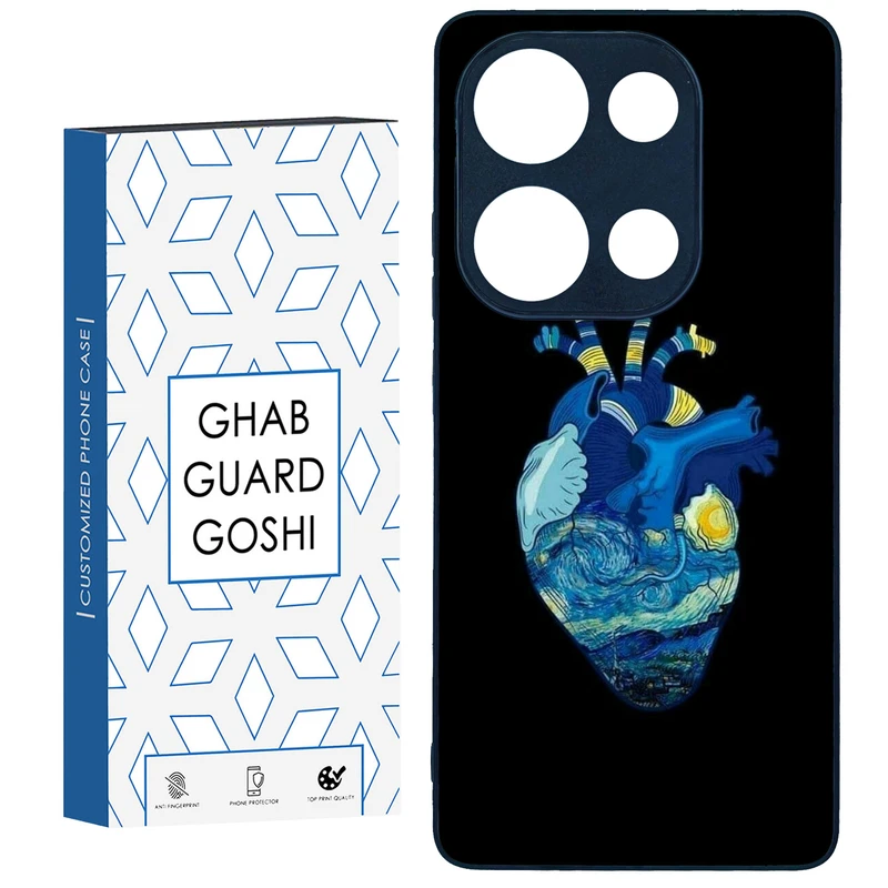 کاور قاب گارد گوشی طرح قلب کد TPU-298 مناسب برای گوشی موبایل شیائومی Redmi Note 13 Pro 4G / Poco M6 Pro 4G