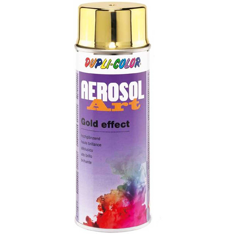 اسپری رنگ هنری طلایی دوپلی کالر مدل AEROSOL حجم 400 میلی لیتر