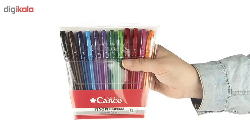 خودکار 12 رنگ کنکو مدل Fino کد 20 سایز 0.8