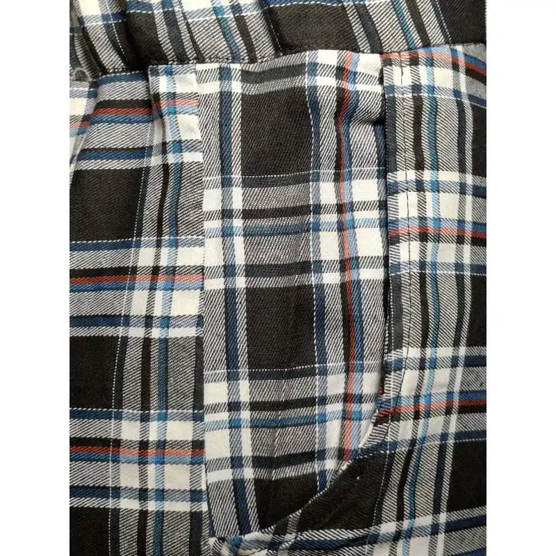 دامن نیم کلوش زنانه مدل چهارخانه  رنگ سفید