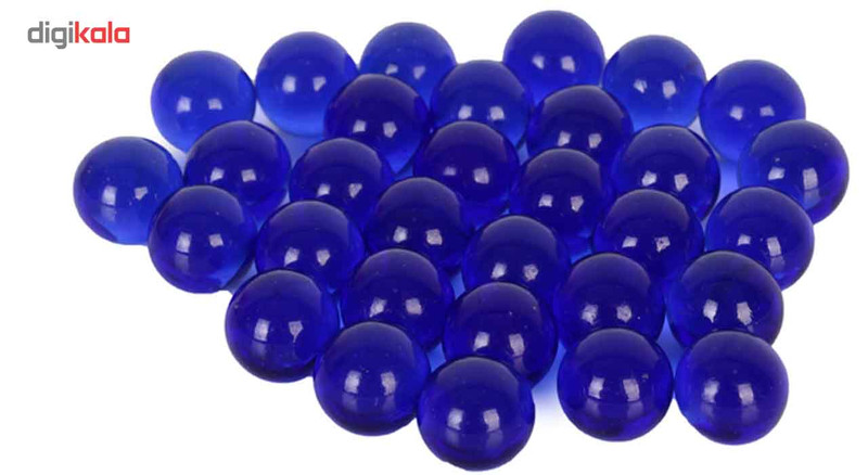 تیله شیشه ای مداد چوبی مدل Navy Blue بسته 25 عددی