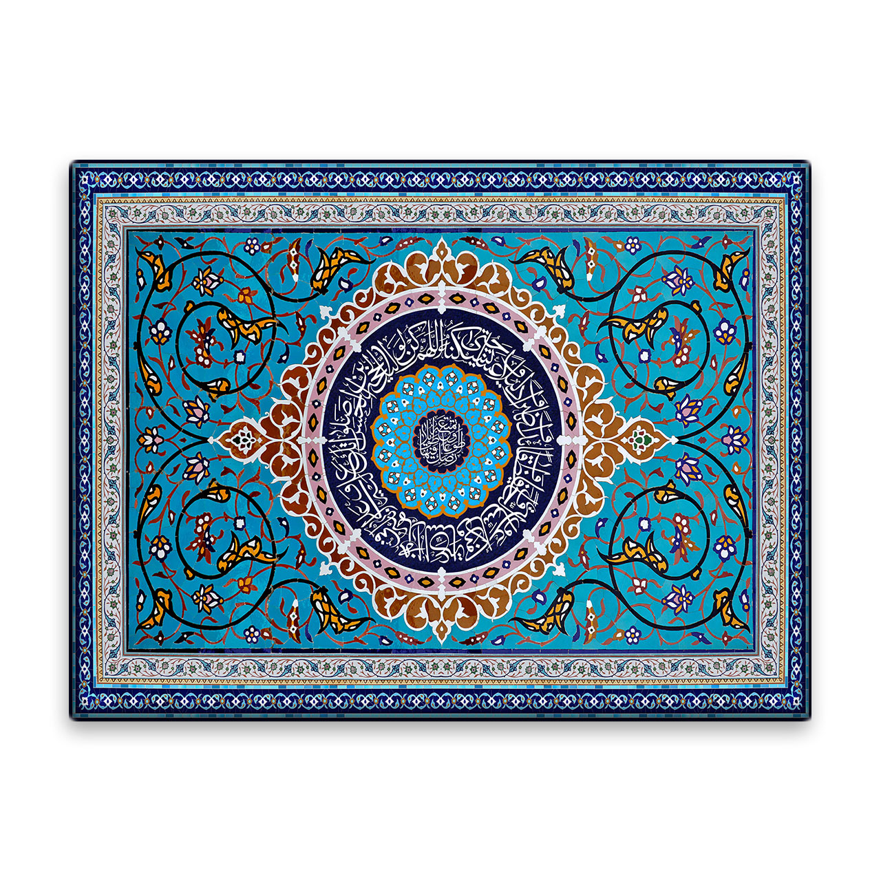 کاشی اطلس آبی طرح  دعای فرج   مدل T5158