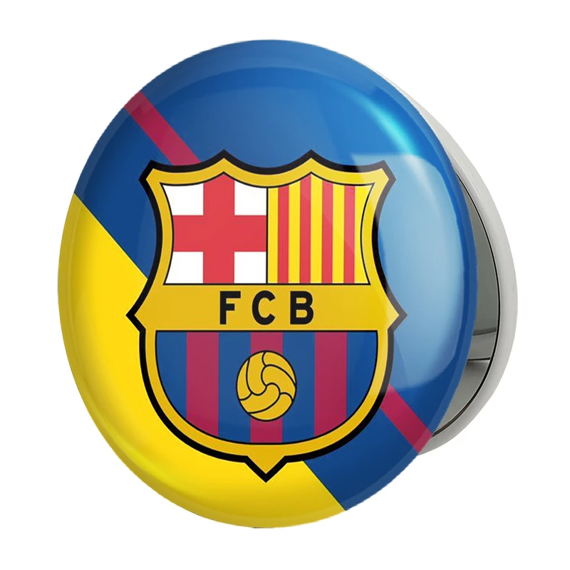 آینه جیبی خندالو طرح باشگاه بارسلونا مدل تاشو کد 26279 