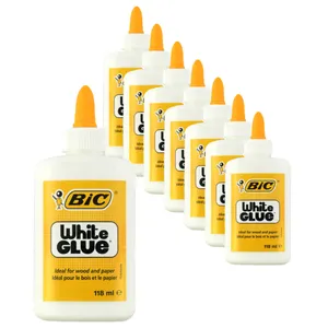 چسب همه کاره بیک مدل White Giue بسته 8 عددی