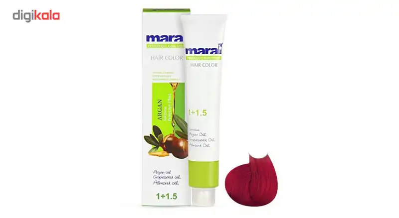 رنگ مو مارال شماره 6.66 حجم 100 میلی لیتر رنگ یاقوتی