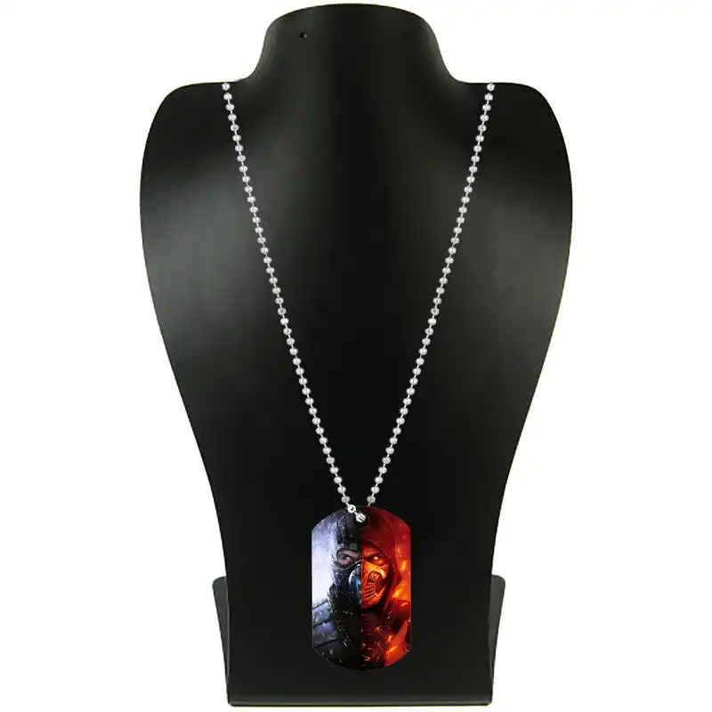 گردنبند طرح مورتال کمبت مدل pk138