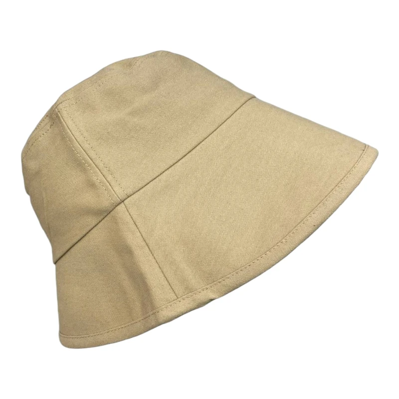 کلاه باکت زنانه مدل لبه بلند کتان
