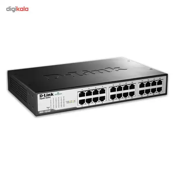 سوییچ 24 پورت گیگابیتی، غیر مدیریتی و دسکتاپ دی-لینک مدل DGS-1024D