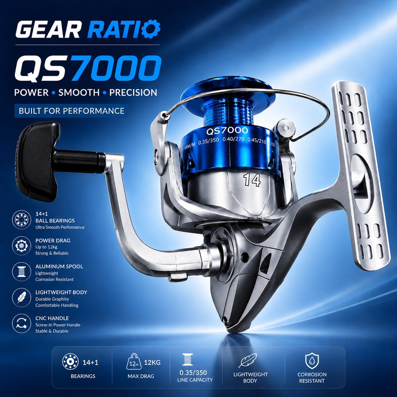 چرخ ماهیگیری مدل QS 7000 انتظار