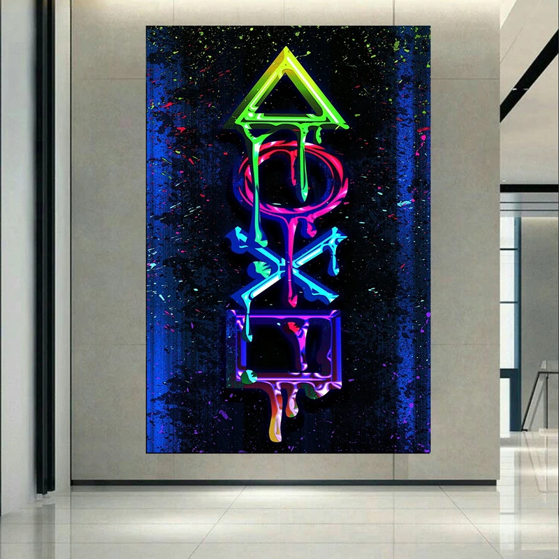 پوستر طرح کنسول پلی استیشن مدل Art کد AR19980