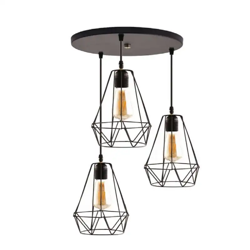 لوستر سه شعله مدل الماس کد bl7898