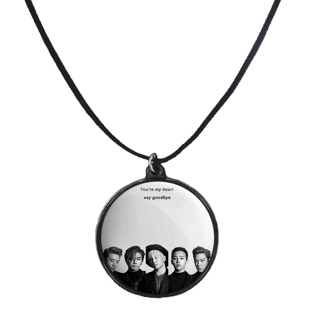 گردنبند پرمانه طرح گروه موسیقی بیگ بنگ کد pmb.15207 مدل دو طرفه