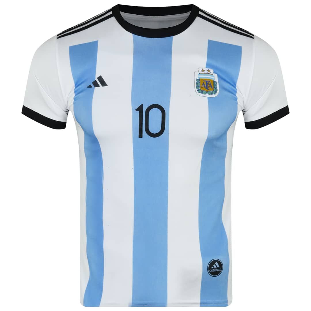 ست پنج تکه لباس ورزشی پسرانه طرح تیم ملی آرژانتین مدل مسی 2023 -  - 2
