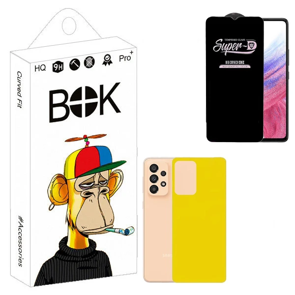 محافظ صفحه نمایش بوک مدل SuperD Guard مناسب برای گوشی موبایل سامسونگ galaxy a33 5g به همراه محافظ پشت گوشی