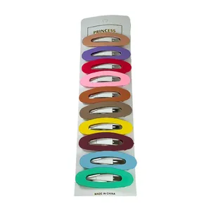 گیره مو مدل 01  طرح پاستیلی  کد 02 مجموعه 10عددی