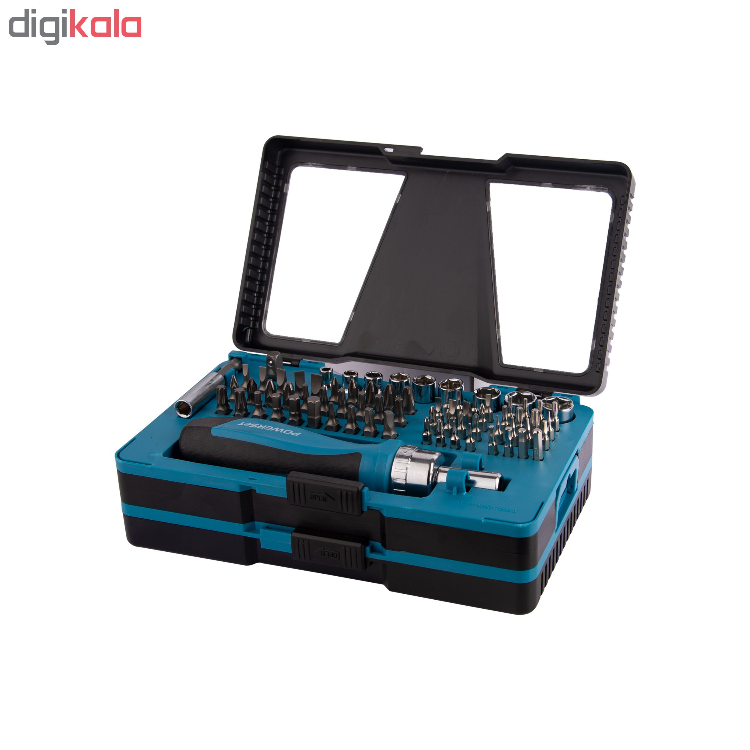 مجموعه 79 عددی سری پیچ گوشتی و آچار پاورست مدل TH1079 مجموعه 79 عددی سری پیچ گوشتی و آچار پاورست مدل TH1079