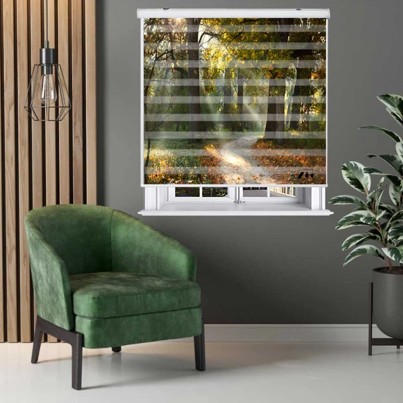 پرده زبرا زیو کد L5072 سایز 150X150 سانتی متر