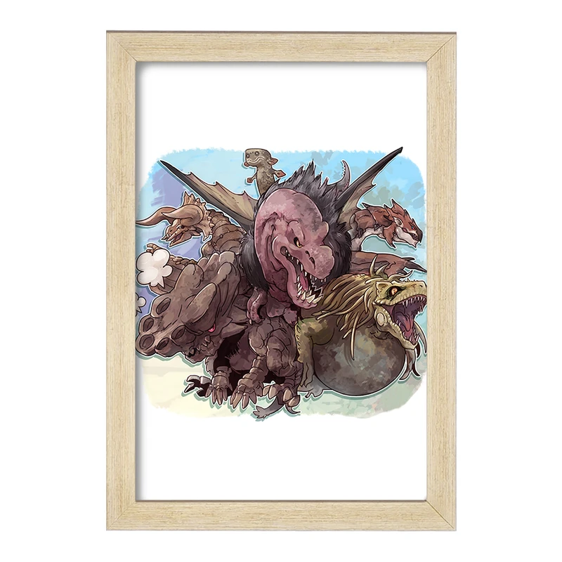 تابلو خندالو مدل بازی شکارچی هیولا (Monster Hunter) کد 33247