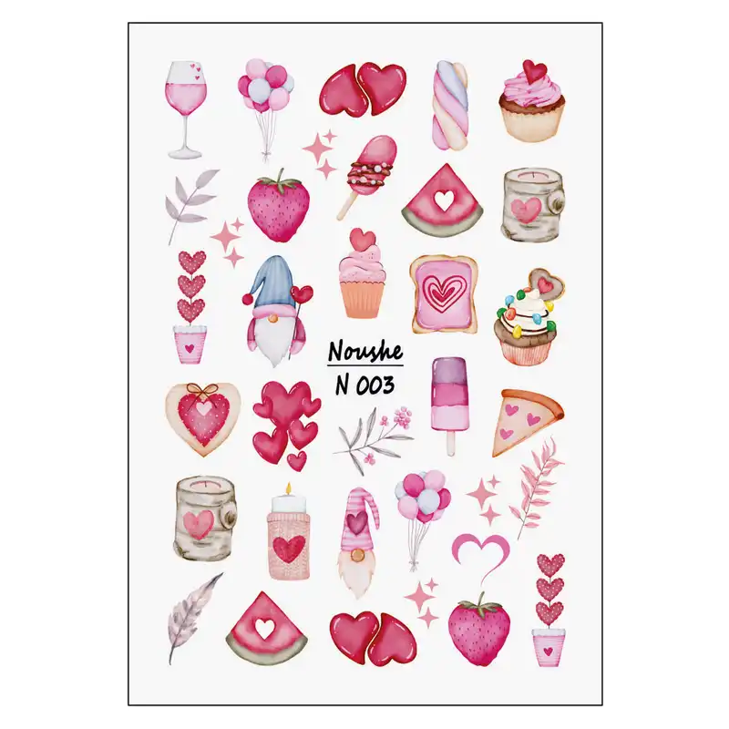 برچسب لنز ناخن مدل فانتزی کد N003