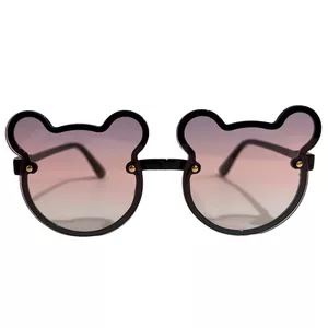 عینک آفتابی بچگانه مدل تدی فانتزی شفاف کد  BLK 88