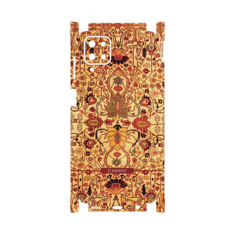 برچسب پوششی ماهوت مدل Persian-Carpet-Yellow-FullSkin مناسب برای گوشی موبایل سامسونگ Galaxy A12