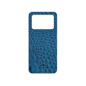 MAHOOT Blue-Crocodile-Leather Cover Sticker for Xiaomi Poco M4 Pro 4G