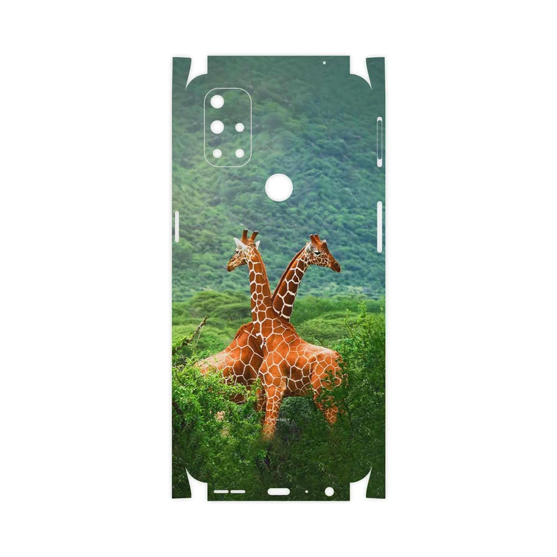 برچسب پوششی ماهوت مدل Giraffe-FullSkin مناسب برای گوشی موبایل وان پلاس Nord N10 5G