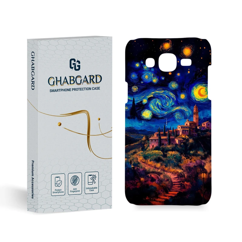 کاور گارد قاب مدل هنری مناسب برای گوشی موبایل سامسونگ Galaxy J7 2015 / J700 