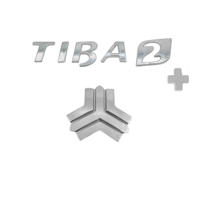 آرم صندوق عقب خودرو قطعه سازان کبیر مدل ARM-TIBAPL-1007 مناسب برای تیبا 2 پلاس مجموعه 2 عددی