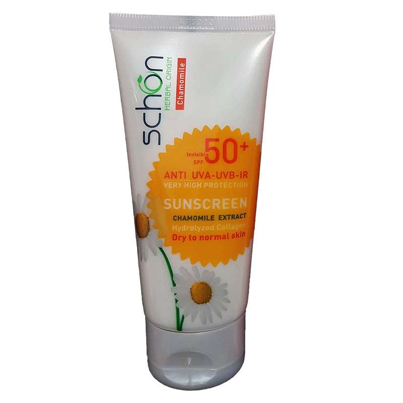 کرم ضد آفتاب بی رنگ شون SPF 50 مدل Herbal Origin مناسب پوست های نرمال و خشک حجم 50 میلی لیتر