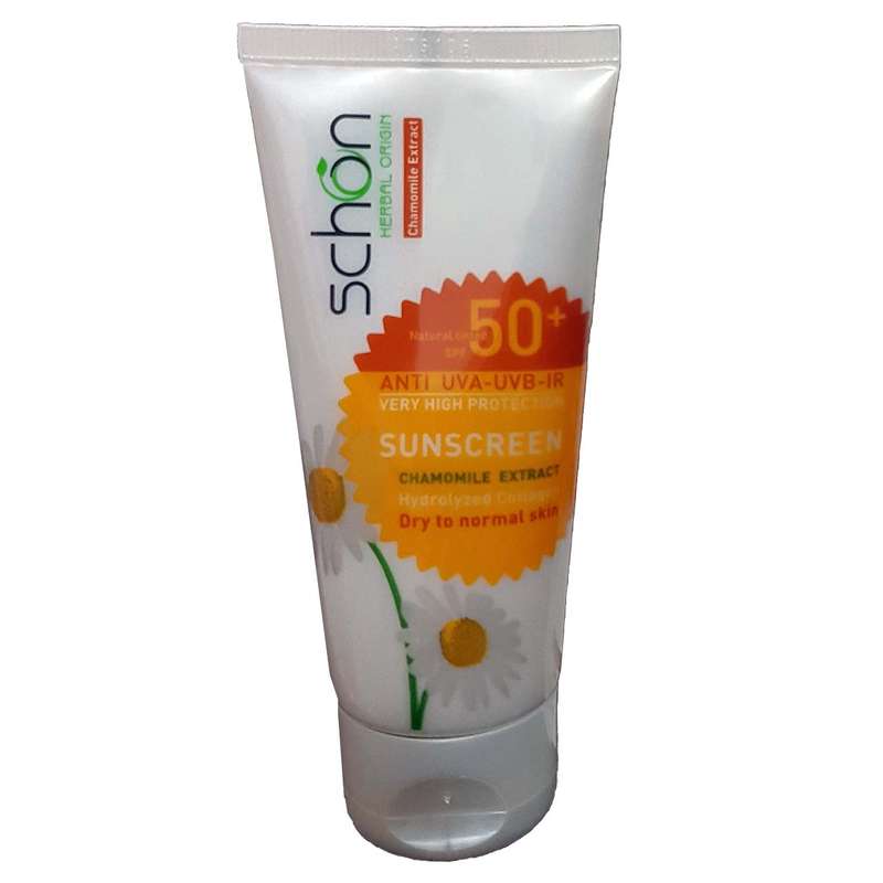کرم ضد آفتاب رنگی شون SPF 50 مدل Chamomile Extract مناسب پوست های خشک حجم 50 میلی لیتر کرم ضد آفتاب رنگی شون SPF 50 مدل Chamomile Extract مناسب پوست های خشک حجم 50 میلی لیتر