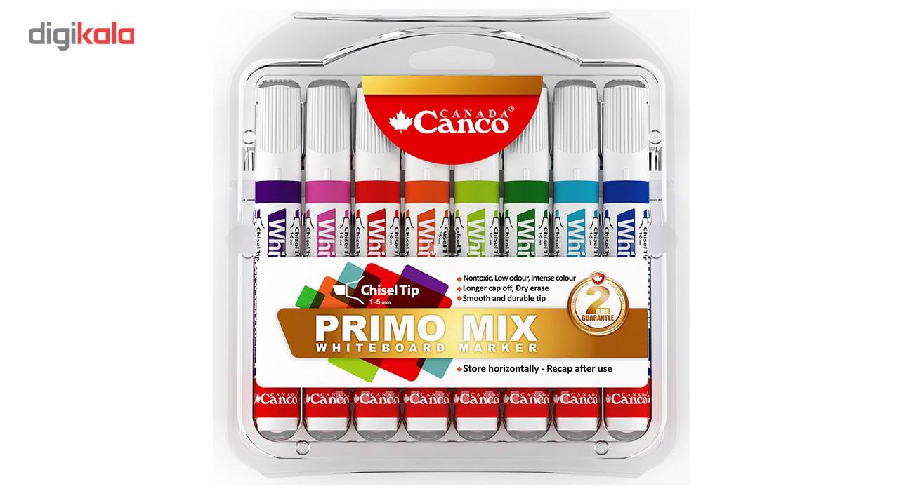 ماژیک وایت برد 8 رنگ کنکو مدل Primo Mix