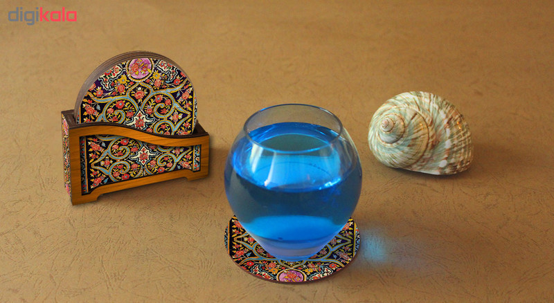 زیر لیوانی لوکسینو مدل ZLC 1465 بسته 6 عددی