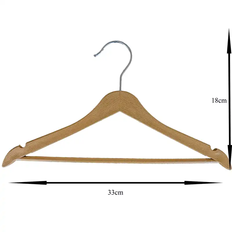 چوب لباسی نوزادی مدل افرا طرح چوب بسته 12 عددی