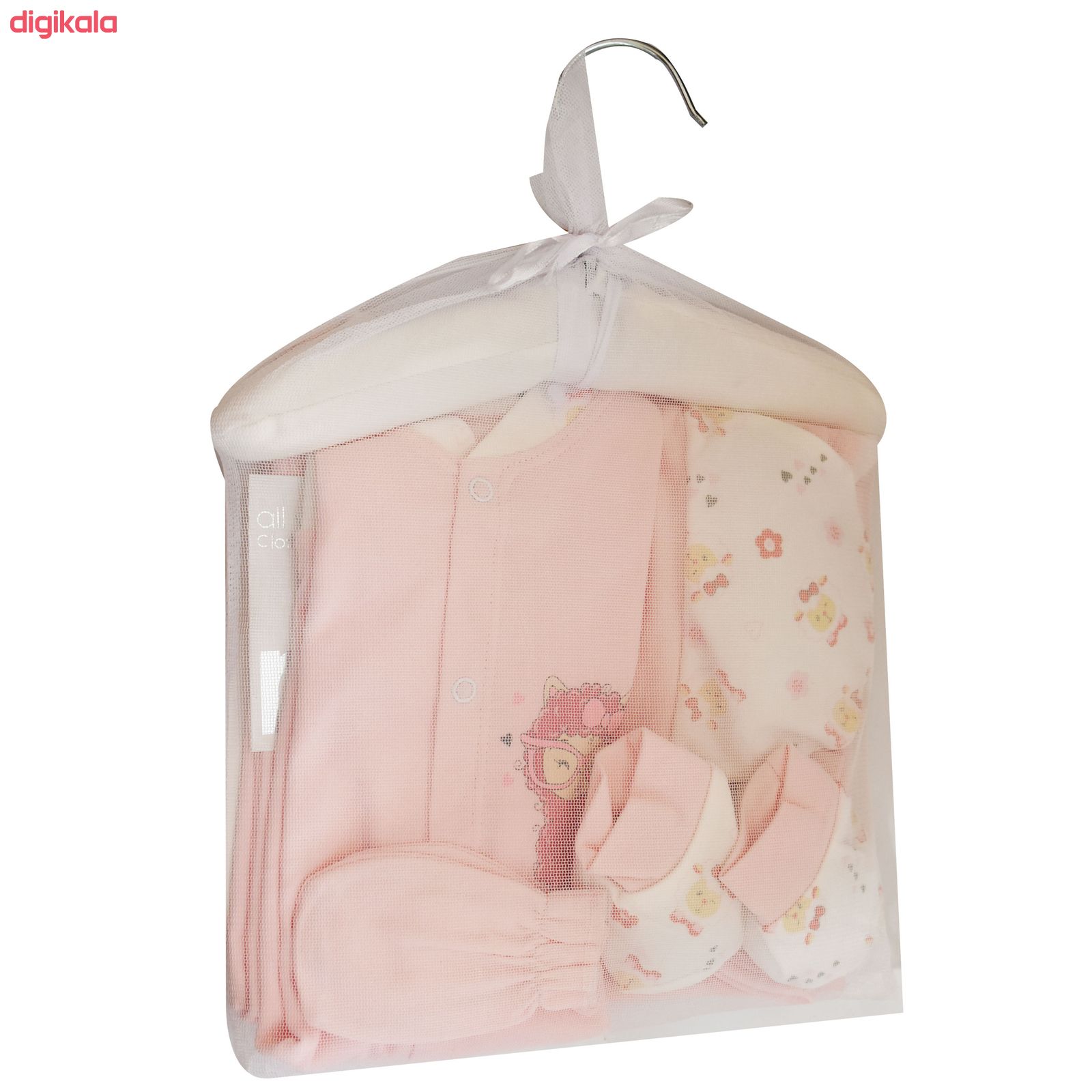 خرید اینترنتی با تخفیف ویژه ست 7 تکه لباس نوزادی مادرکر طرح بره ناقلا کد M454.7