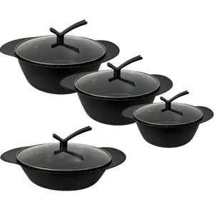 سرویس  قابلمه و تابه 8 پارچه آرسکا مدل پروانه