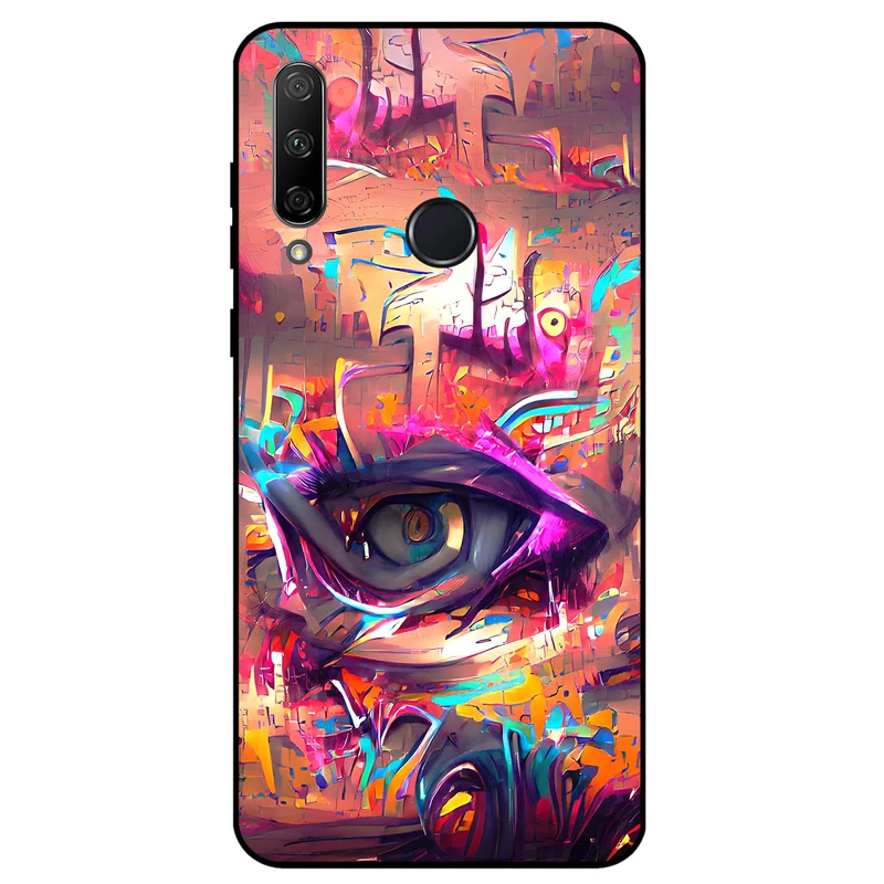 کاور مگافون طرح چشم مدل 2823 مناسب برای گوشی موبایل هوآوی Y6P 2020